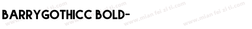 barrygothicc bold字体转换
